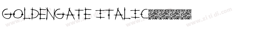 GoldenGate Italic字体转换